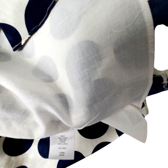 Talbots Chic Holiday Ivory/black Polka Dot Cowl Neck Silky Women Lg Y2K Vtg - Picture 12 of 12